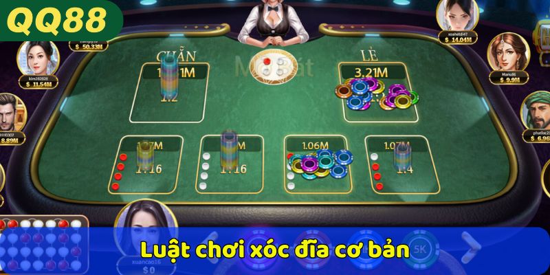Luật chơi xóc đĩa cơ bản