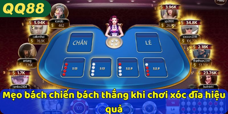 Mẹo bách chiến bách thắng khi chơi xóc đĩa hiệu quả